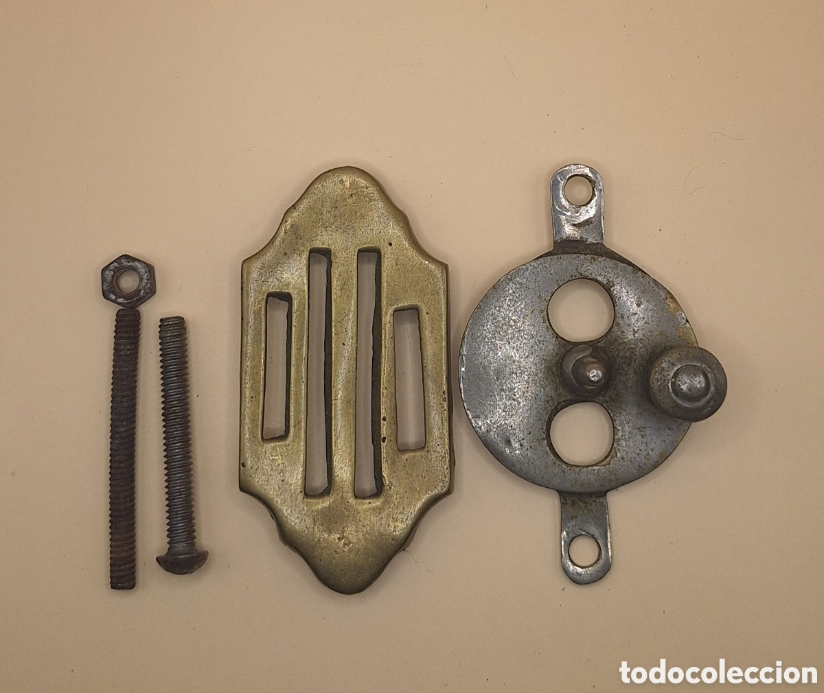 Antig&uuml;edades: Antigua Mirilla de Bronce para Puerta - Foto 9