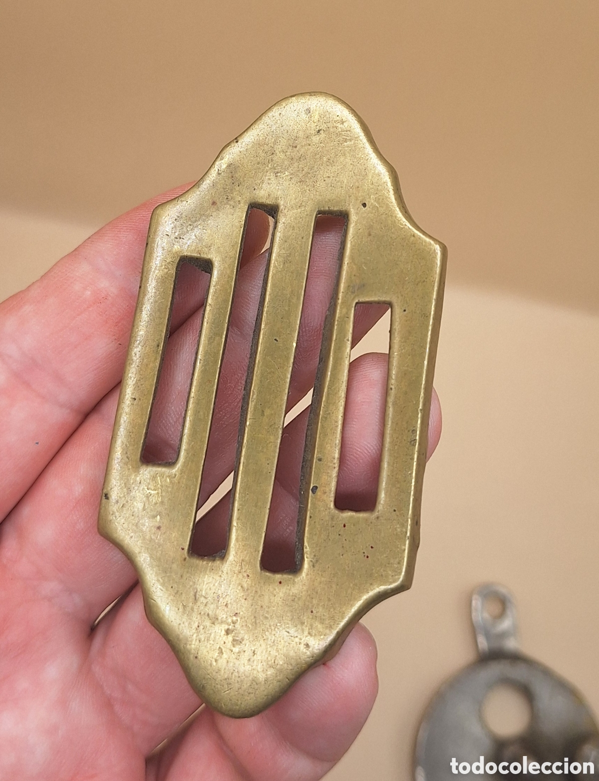 Antig&uuml;edades: Antigua Mirilla de Bronce para Puerta - Foto 10