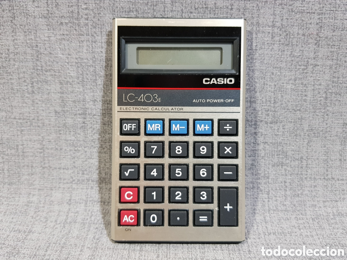 Antig&uuml;edades: CASIO LC-403E CALCULADORA ELECTR&Oacute;NICA - Foto 1