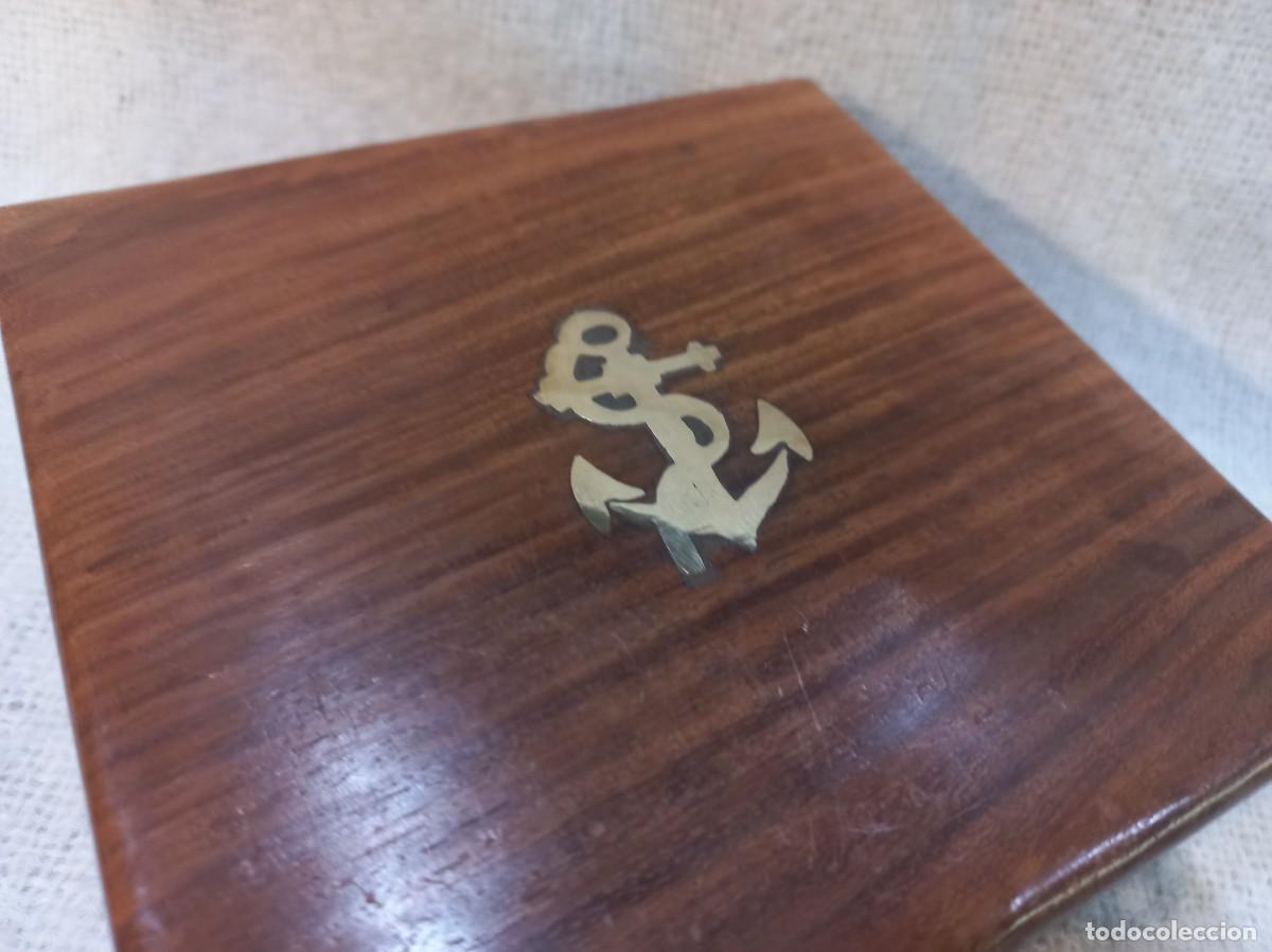 Antig&uuml;edades: BR&Uacute;JULA CUADRANTE SOLAR (13cm) caja de madera - Foto 11