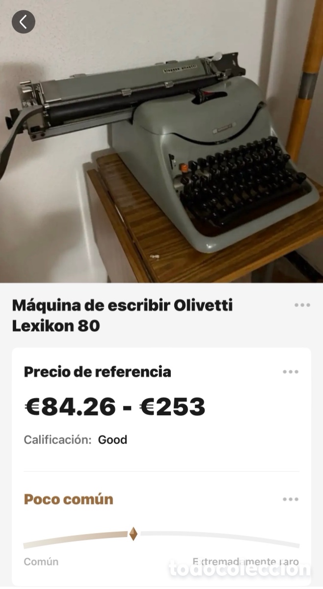 Antig&uuml;edades: M&Aacute;QUINA DE ESCRIBIR OLIVETTI LEXIKON 80 - Foto 4
