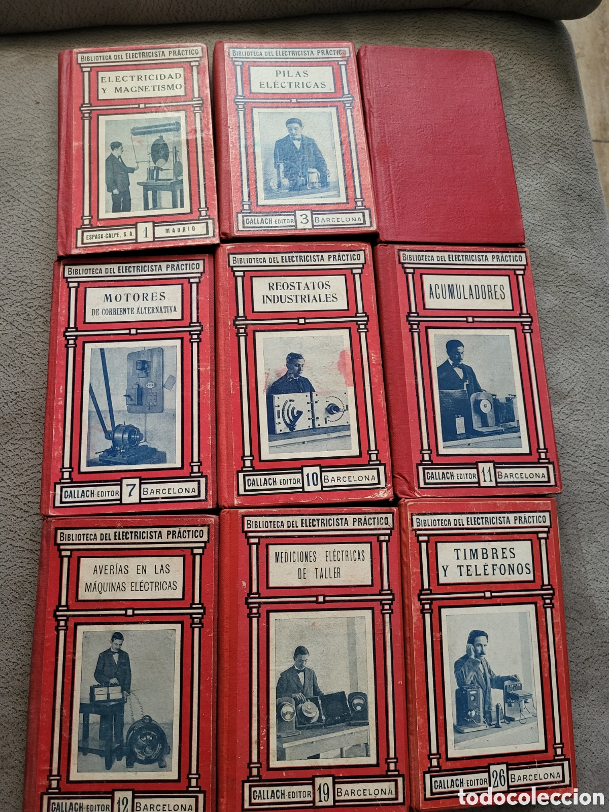 Antig&uuml;edades: Biblioteca del electricista pr&aacute;ctico, 9 libros. - Foto 1
