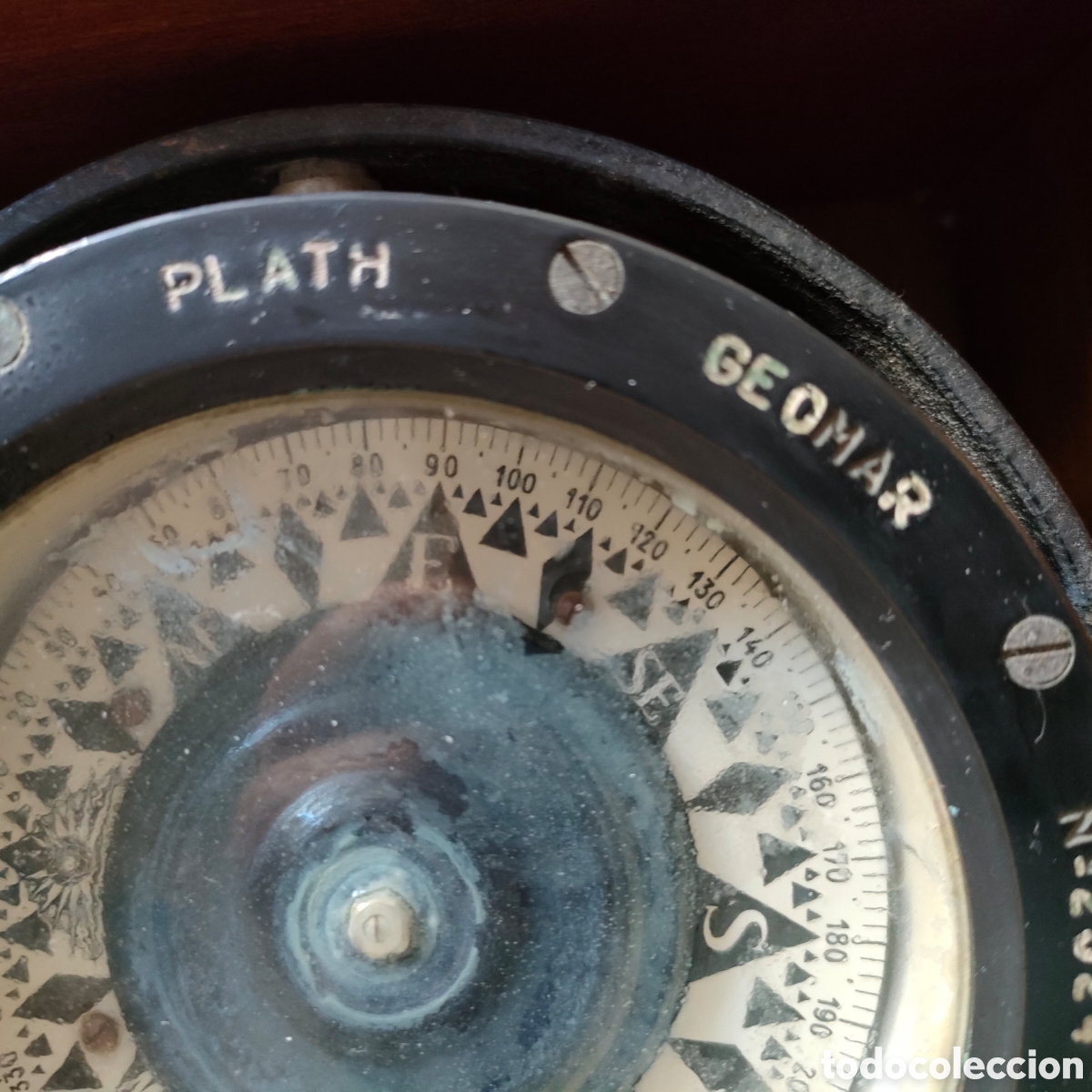 Antig&uuml;edades: Br&uacute;jula de Bit&aacute;cora Plath Geomar, - Foto 6