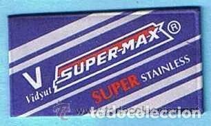 Antig&uuml;edades: HOJA DE AFEITAR. SUPER MAX. SUPER STAINLESS. ENGLAND - Foto 1