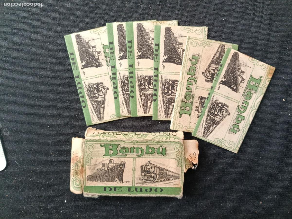 Antig&uuml;edades: 6 hojas de afeitar Bamb&uacute; + caja - Foto 1