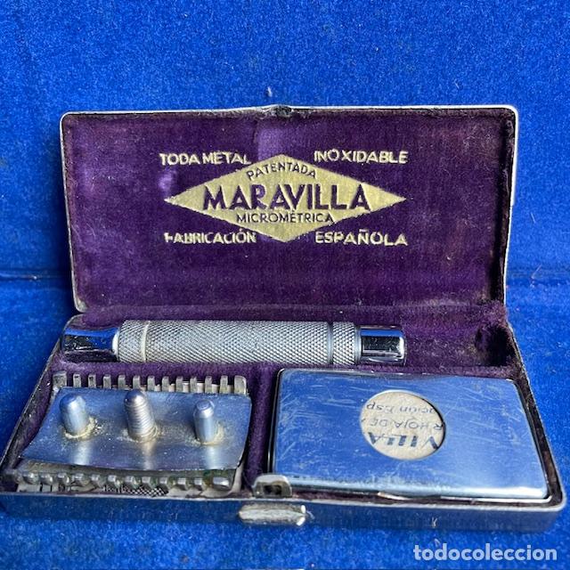 Antig&uuml;edades: MAQUINILLA AFEITAR DE VIAJE CON CAJA - Foto 1