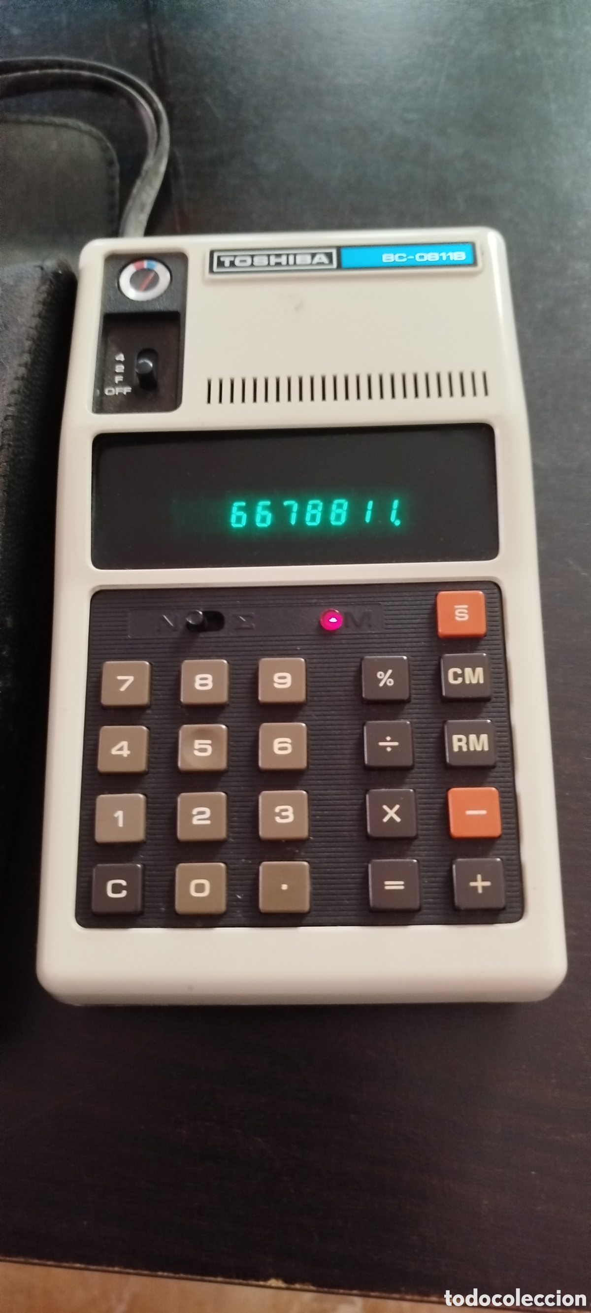 Antig&uuml;edades: Calculadora Toshiba BC-0811B - Foto 1