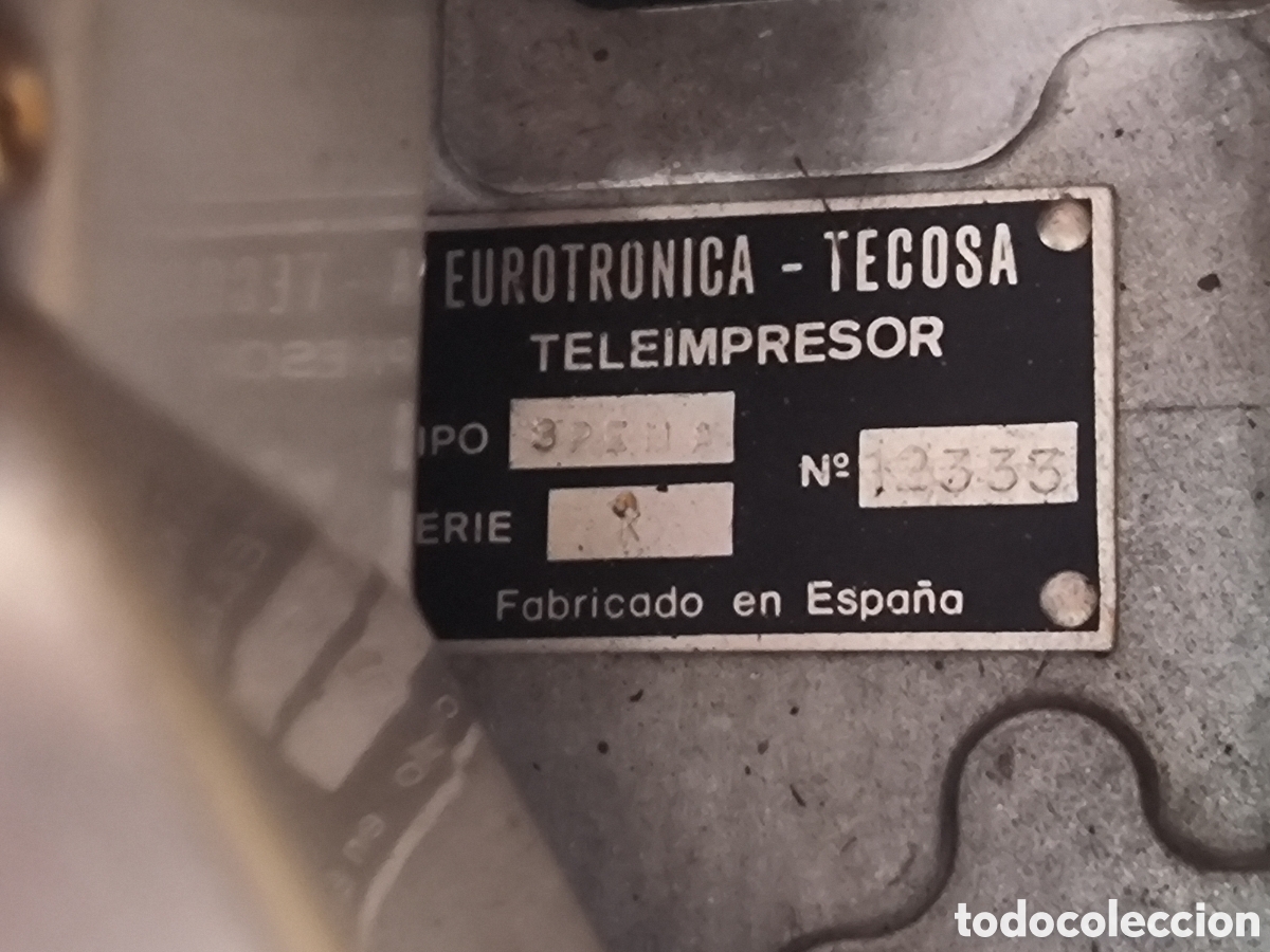 Antig&uuml;edades: Telex Tecosa Sagem Teleimpresor - Foto 5
