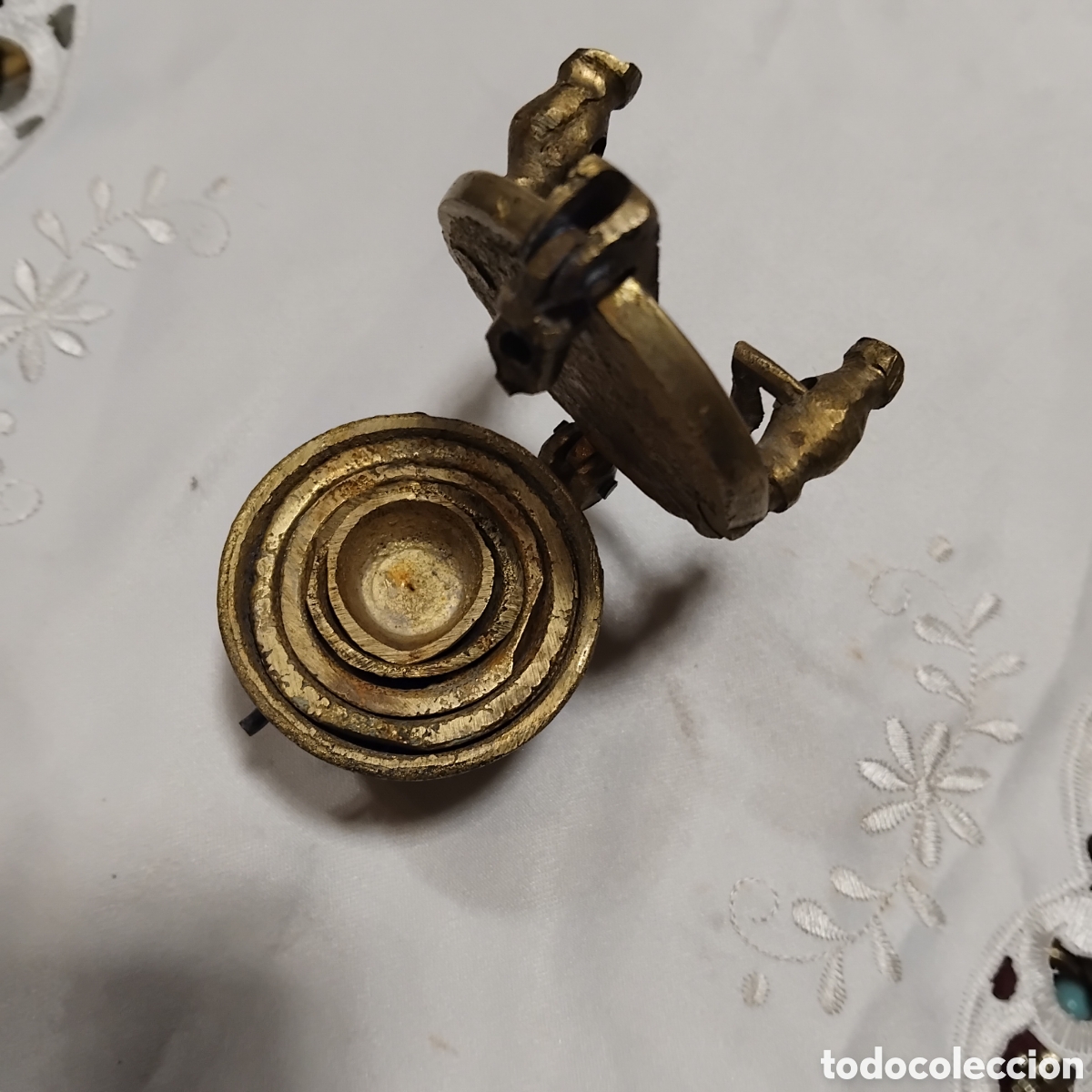 Antig&uuml;edades: Ponderal de bronce s.XIX, Espa&ntilde;a. - Foto 2