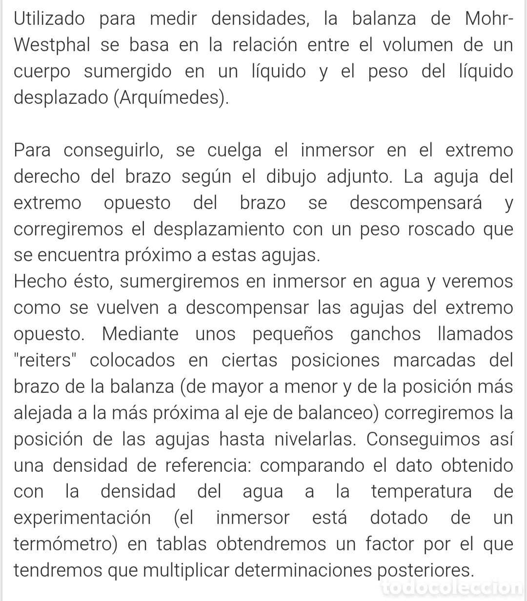 Antig&uuml;edades: Balanza de Mohr Westphal antigua - Foto 20