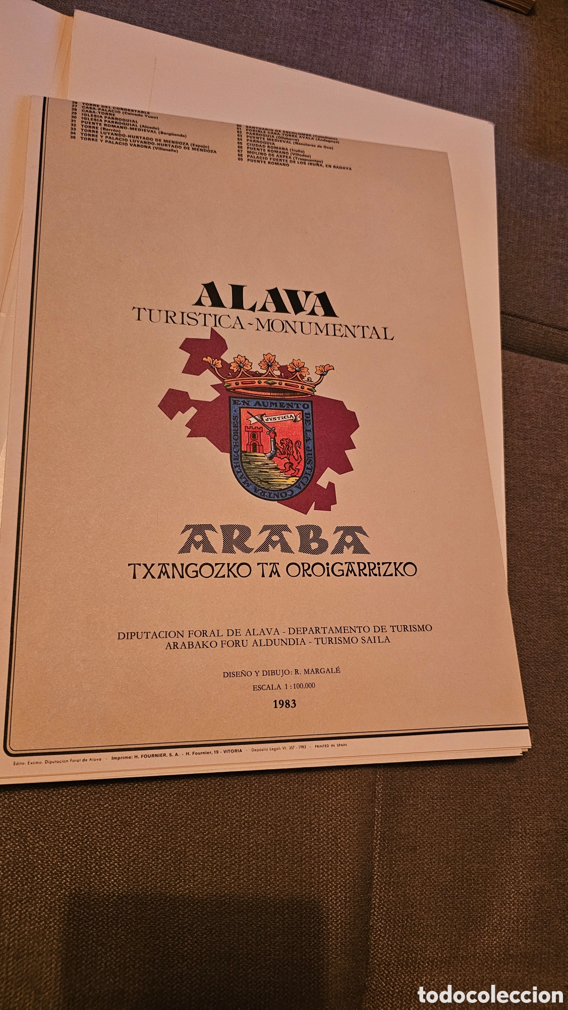 Antig&uuml;edades: Mapa Nuevo Alava 1983 - Foto 3