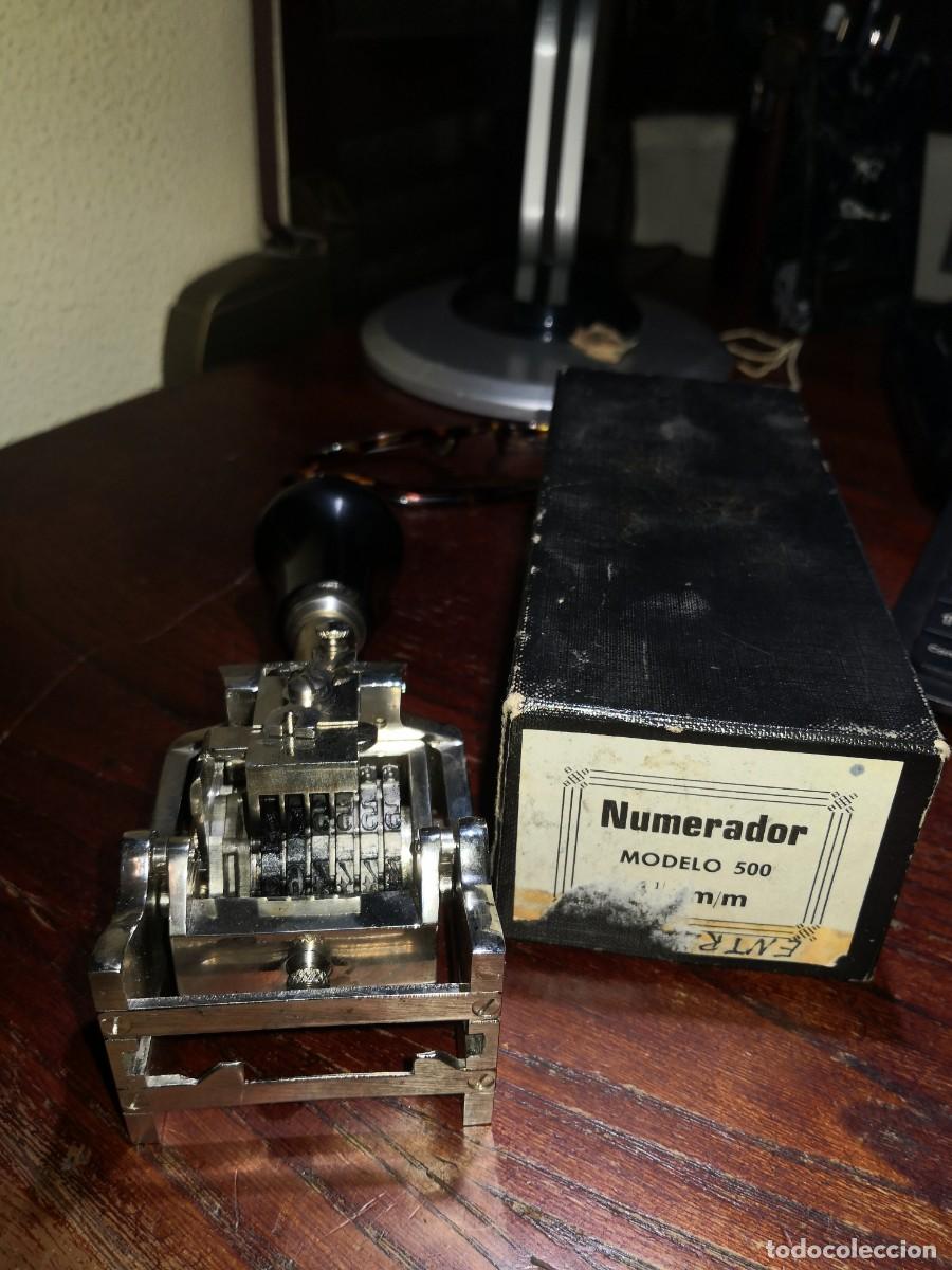 Antig&uuml;edades: NUMERADOR MANUAL MARCA EL CASCO 5,5 MM - Foto 2