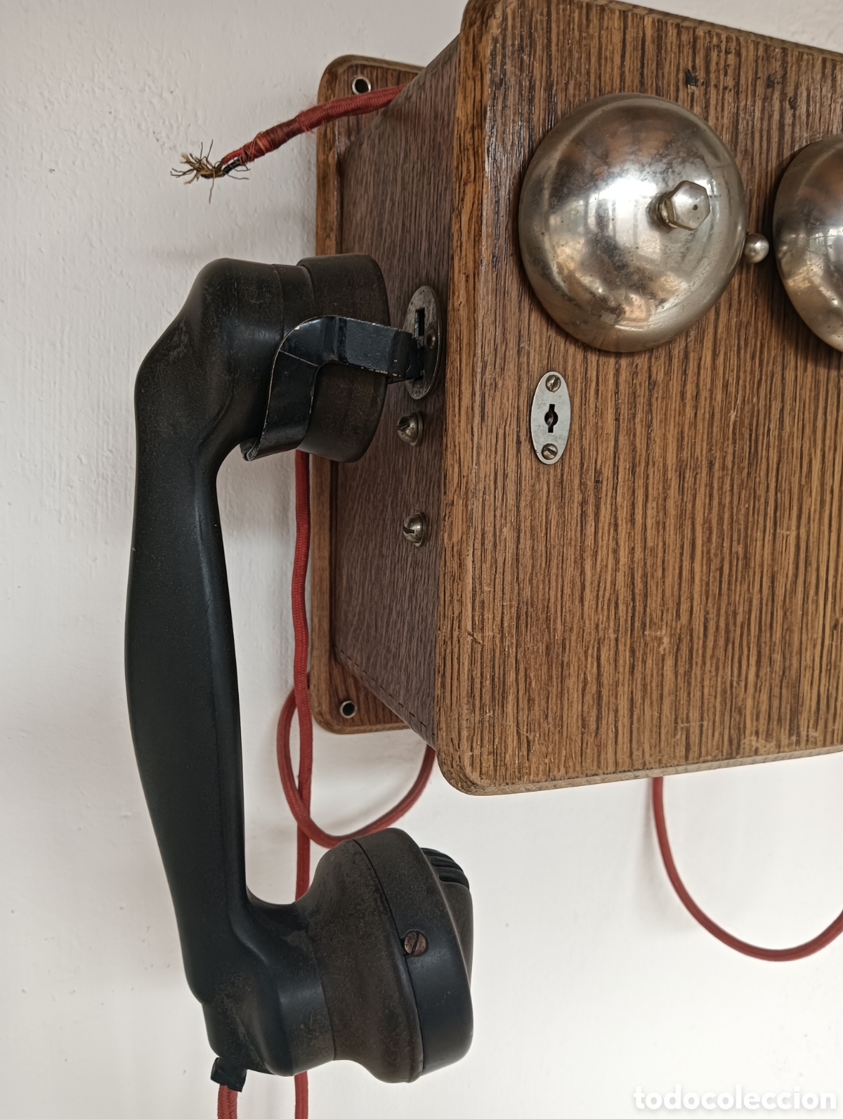 Tel&eacute;fonos: Antiguo tel&eacute;fono de pared - Foto 3