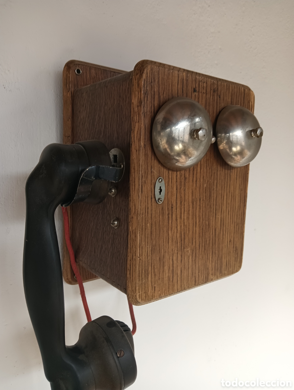 Tel&eacute;fonos: Antiguo tel&eacute;fono de pared - Foto 5