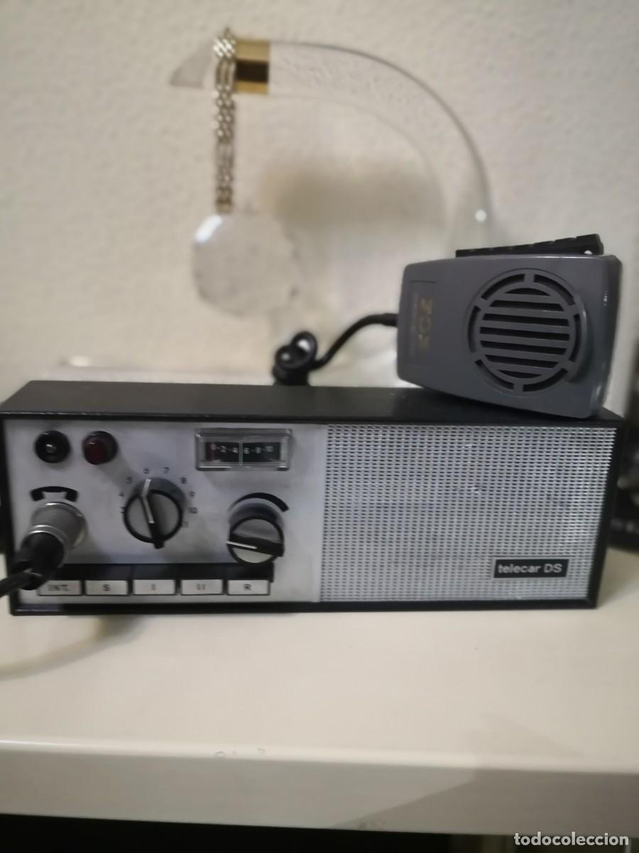 Antig&uuml;edades: Emisora vintage Telecar DS con micr&oacute;fono Fox - Foto 1