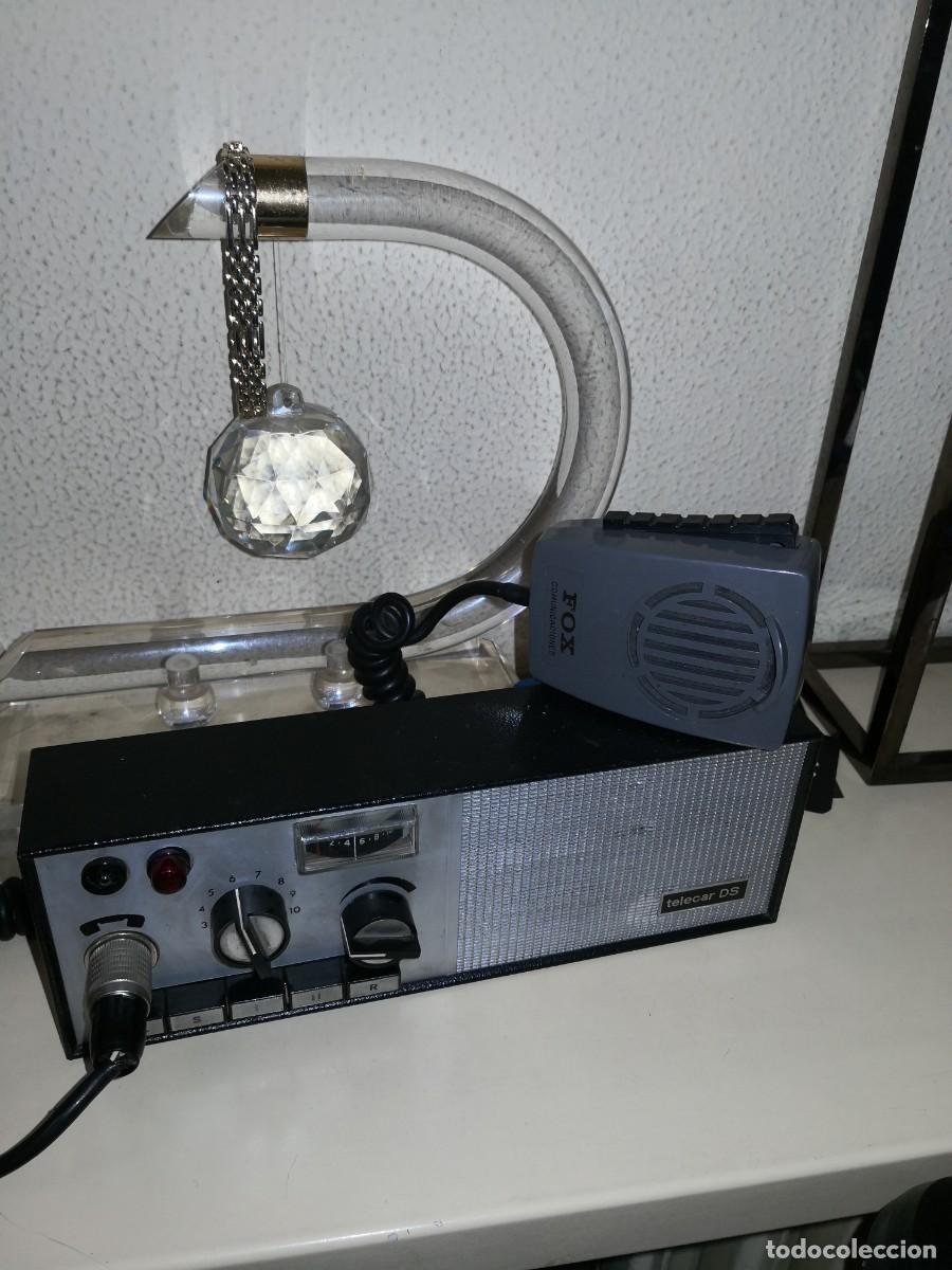 Antig&uuml;edades: Emisora vintage Telecar DS con micr&oacute;fono Fox - Foto 2