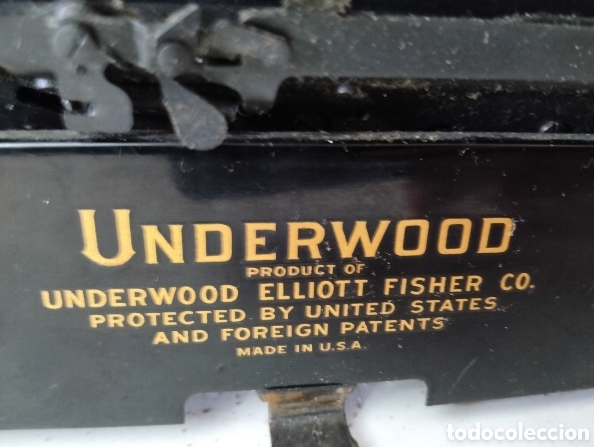 Antig&uuml;edades: Maquina de escribir Underwood portable - Foto 7
