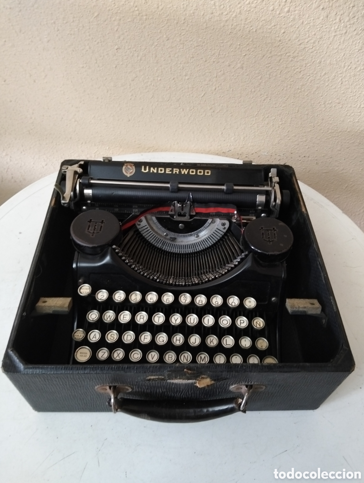 Antig&uuml;edades: Maquina de escribir Underwood portable - Foto 8