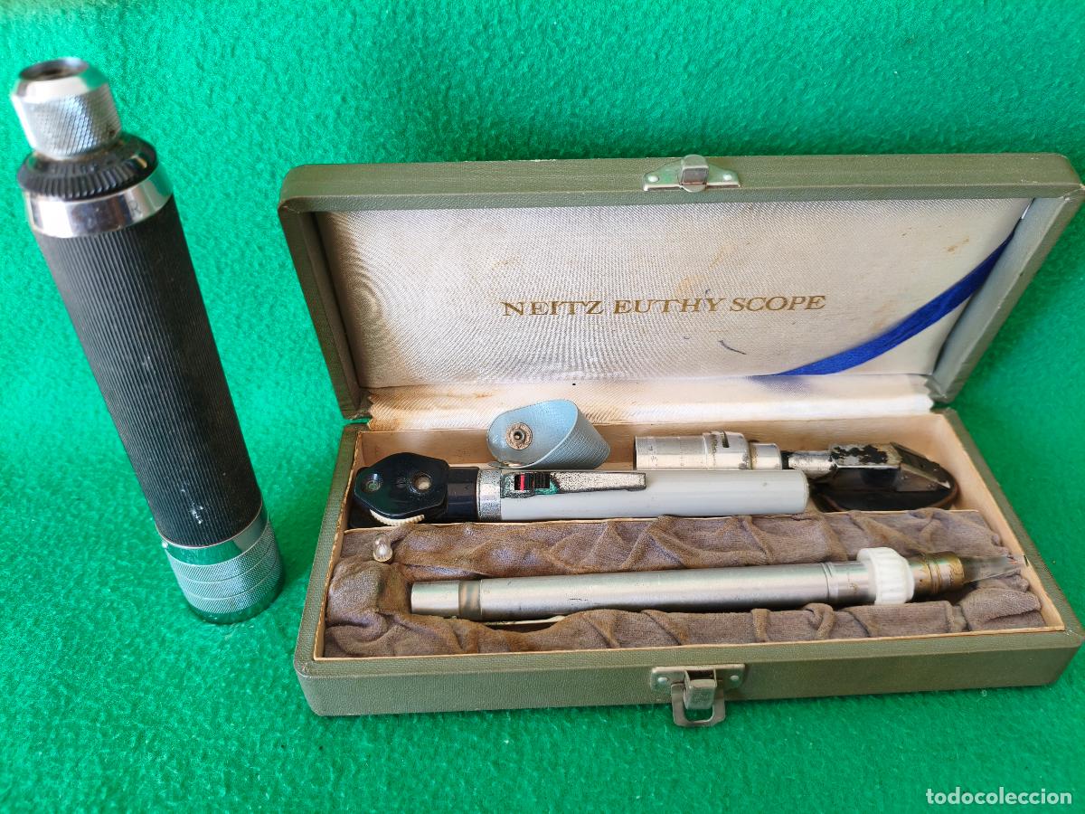 Antig&uuml;edades: ANTIGUO OFTALMOSCOPIO CON ACCESORIOS. OFTALMOLOGIA. - Foto 8