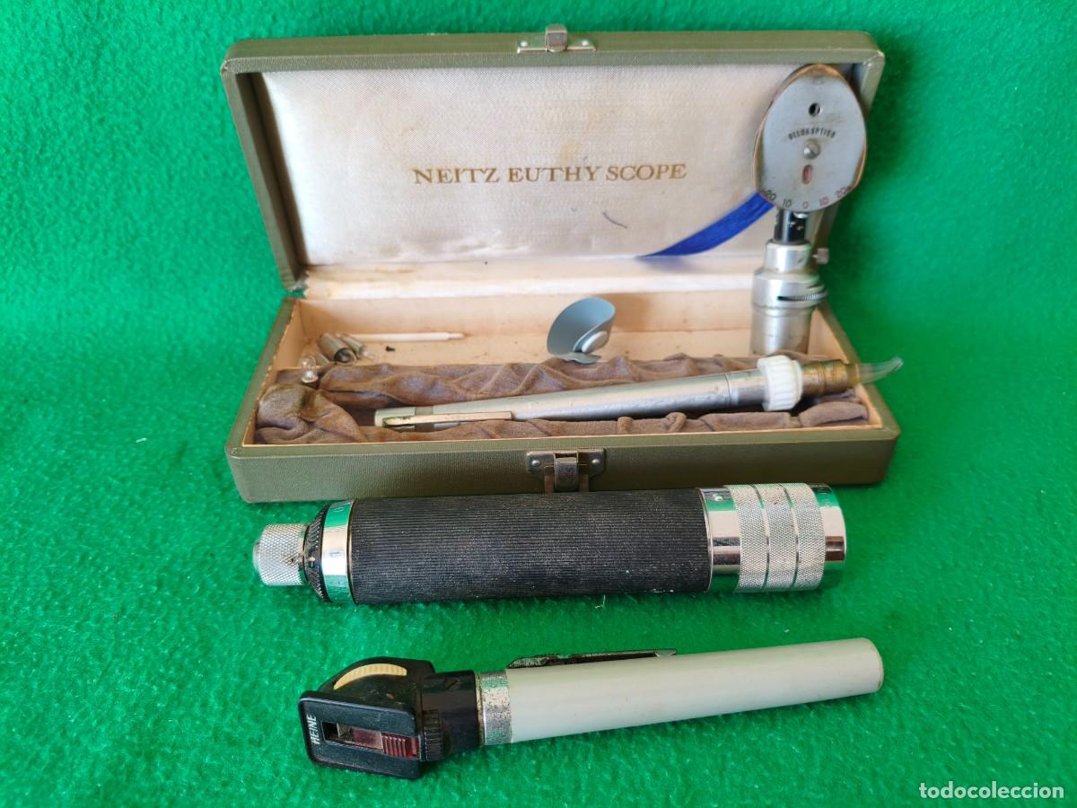 Antig&uuml;edades: ANTIGUO OFTALMOSCOPIO CON ACCESORIOS. OFTALMOLOGIA. - Foto 1