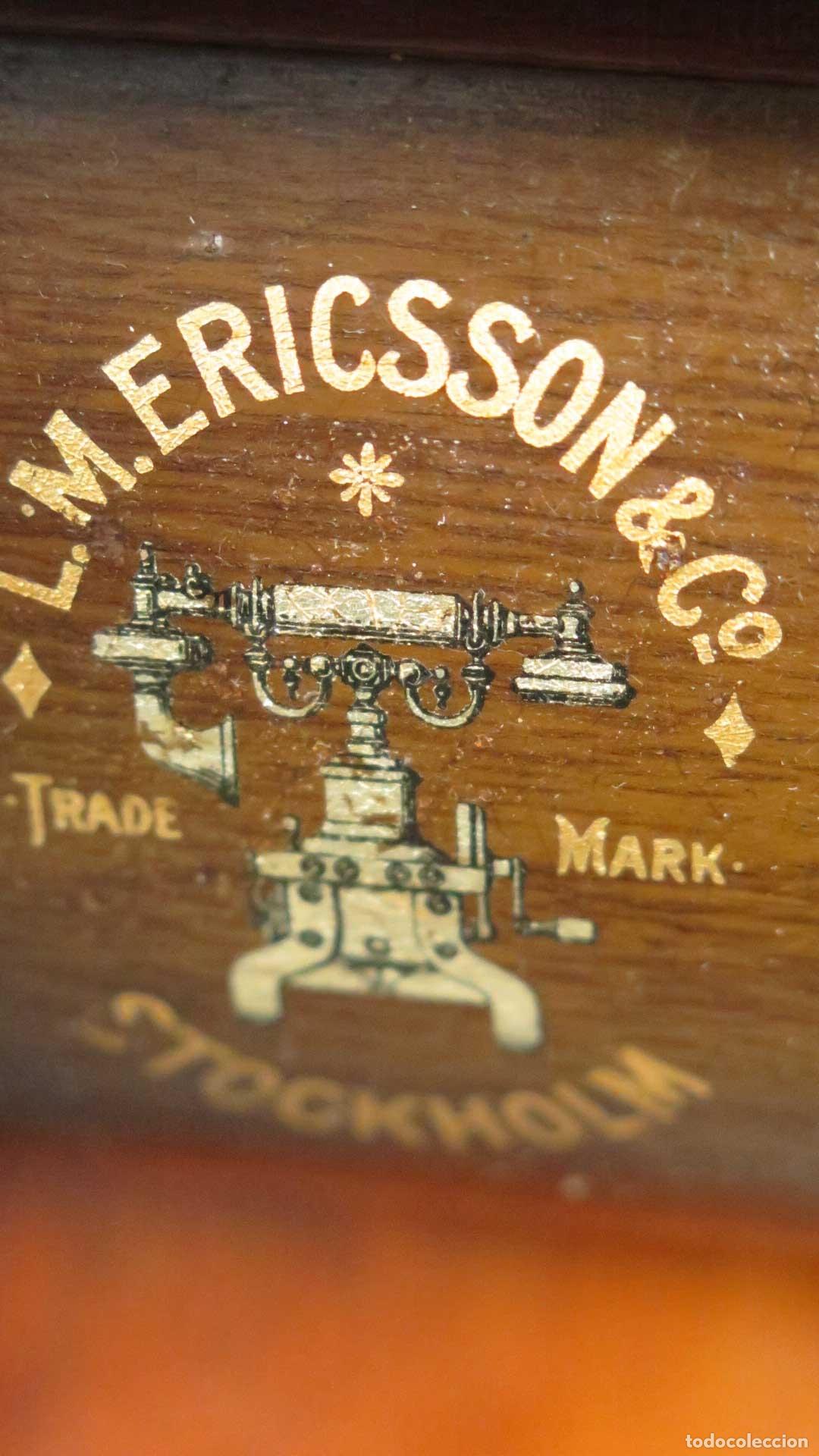 Tel&eacute;fonos: TELEFONO. ERICSSON MODELO 305. 29 OCT 1895 PATENT - Foto 4