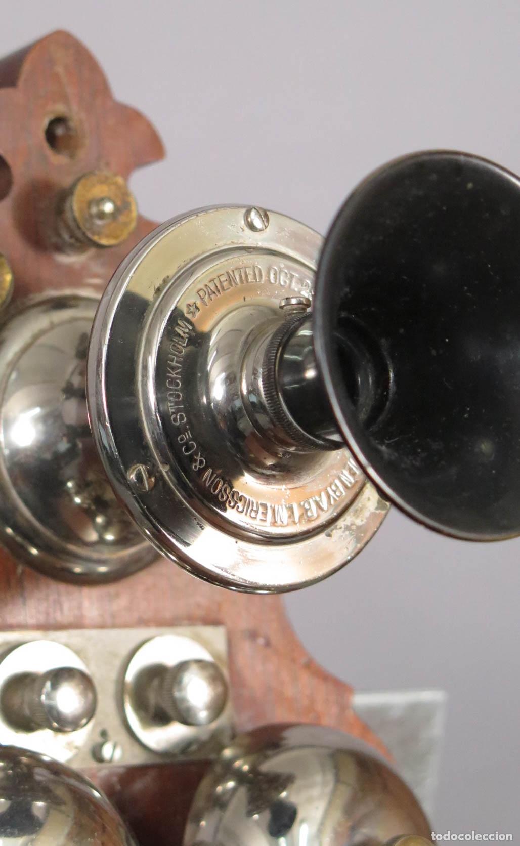 Tel&eacute;fonos: TELEFONO. ERICSSON MODELO 305. 29 OCT 1895 PATENT - Foto 7