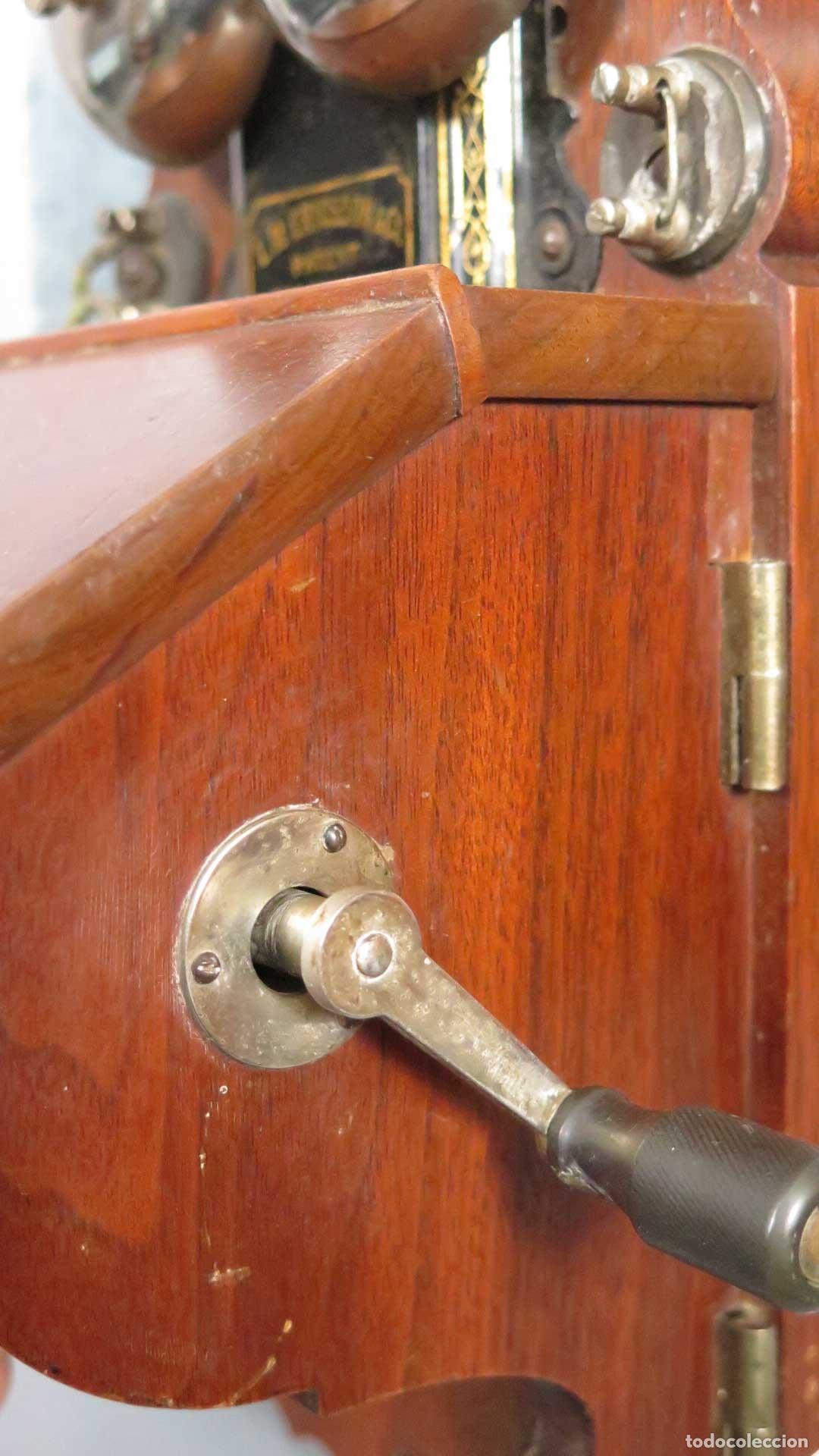Tel&eacute;fonos: TELEFONO. ERICSSON MODELO 305. 29 OCT 1895 PATENT - Foto 12