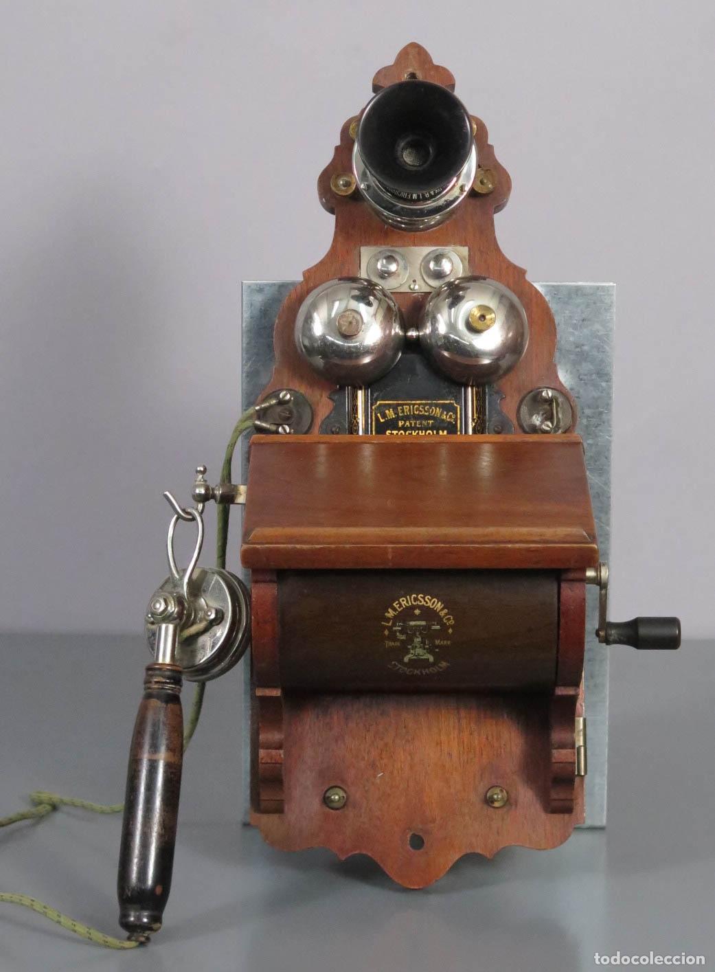 Tel&eacute;fonos: TELEFONO. ERICSSON MODELO 305. 29 OCT 1895 PATENT - Foto 1