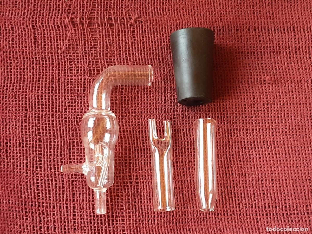 Antig&uuml;edades: PIEZAS DE LABORATORIO DE CRISTAL VIDRIO - Foto 1