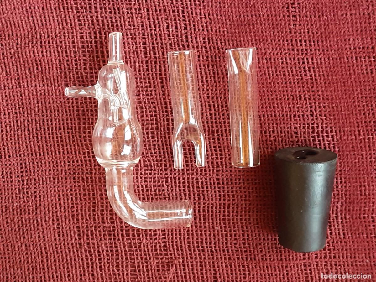Antig&uuml;edades: PIEZAS DE LABORATORIO DE CRISTAL VIDRIO - Foto 2