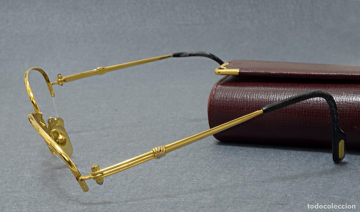 Antig&uuml;edades: GAFAS CARTIER ORIGINALES, made in France, MEDIA MONTURA AL AIRE, CHAPADAS EN ORO, VINTAGE
