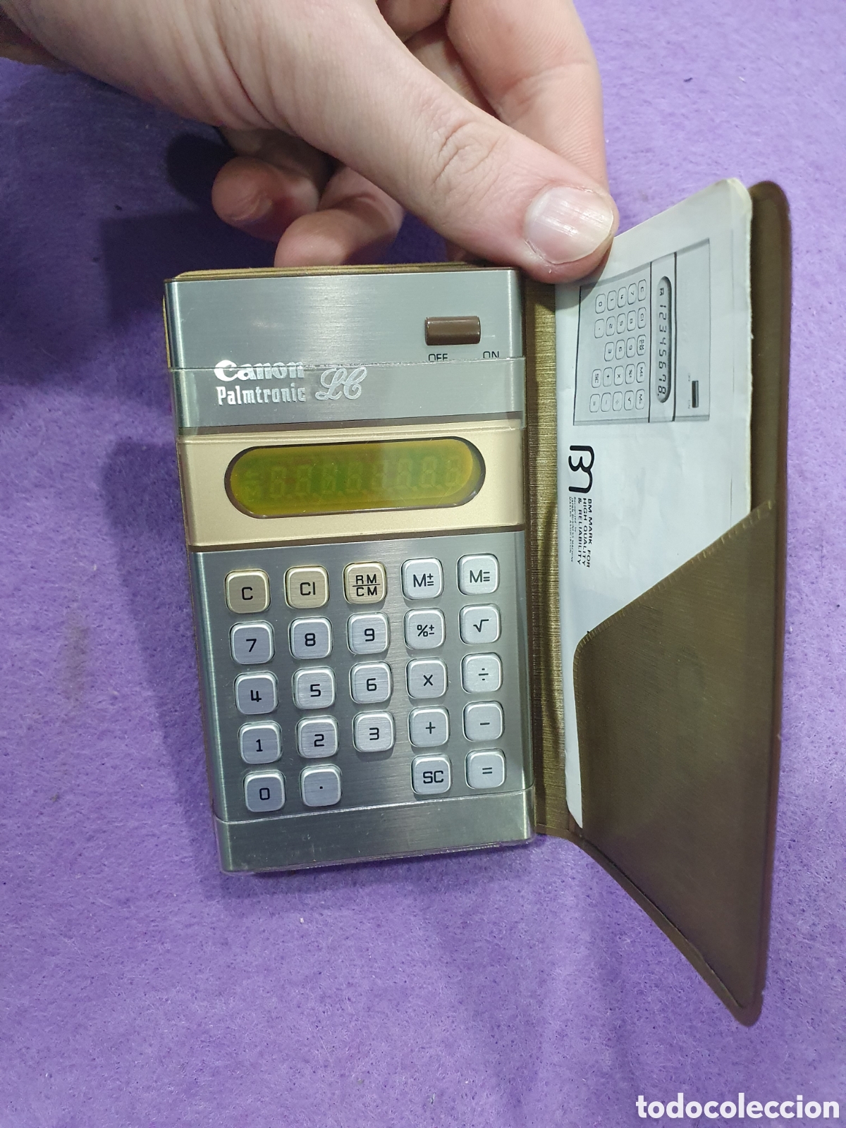 Antig&uuml;edades: Calculadora Canon Palmtronic. (L128) - Foto 1