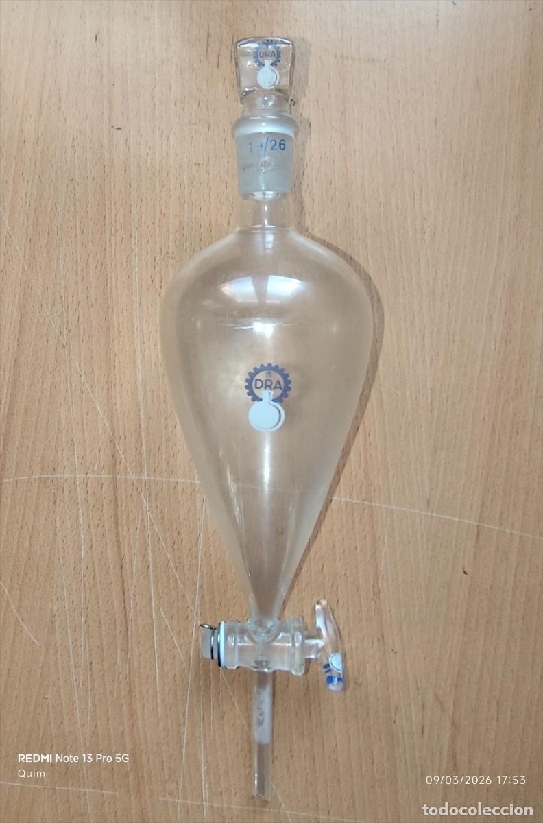 Antig&uuml;edades: Embudo separador-decantador de laboratorio - Foto 1
