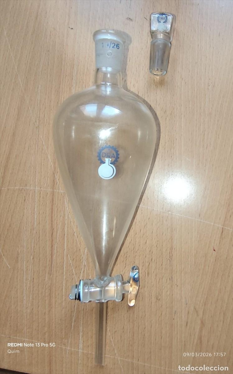 Antig&uuml;edades: Embudo separador-decantador de laboratorio - Foto 2