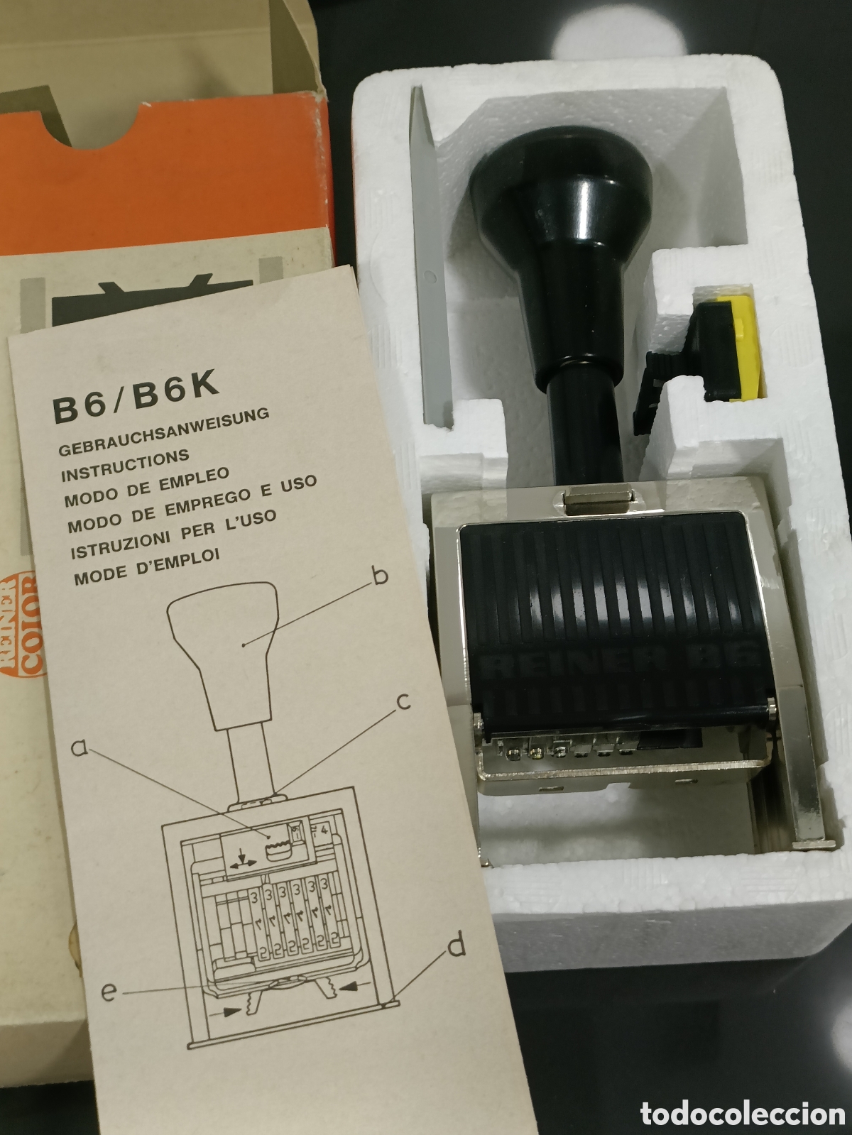 Antig&uuml;edades: Vintage Numeradora autom&aacute;tica Reiner B6 / B6K. - Foto 1