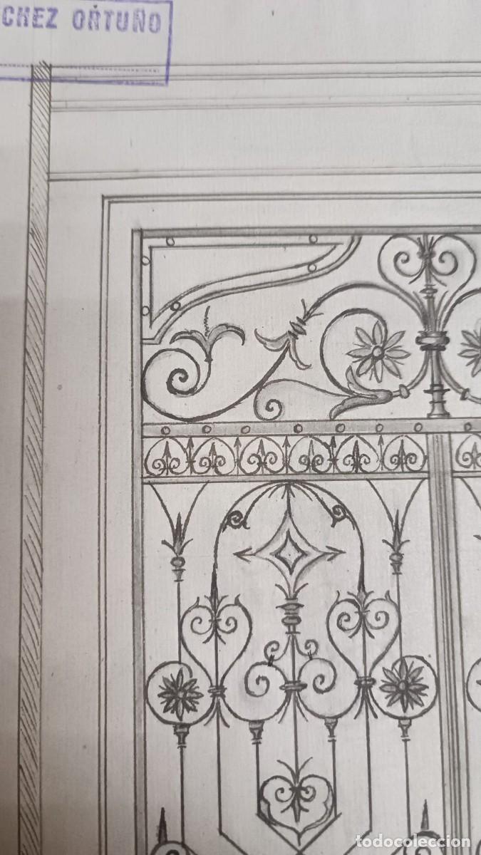 Antig&uuml;edades: Boceto Puerta de Forja (Dibujado a Mano) - Foto 2