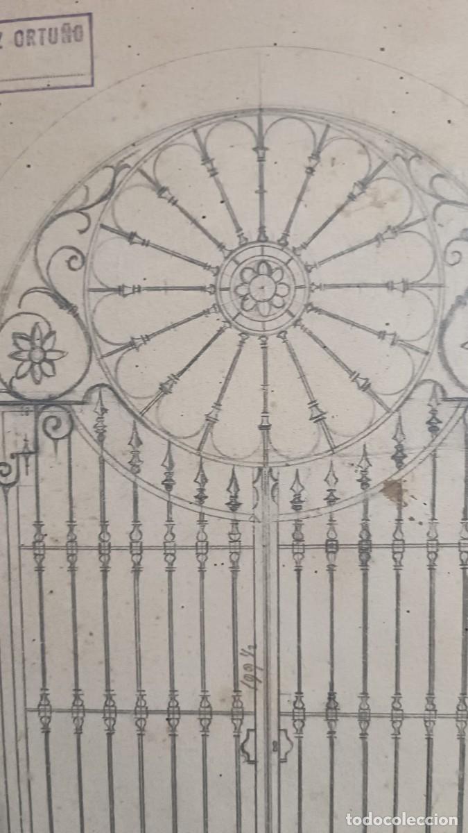 Antig&uuml;edades: Boceto Puerta de Forja (Dibujado a Mano) - Foto 2