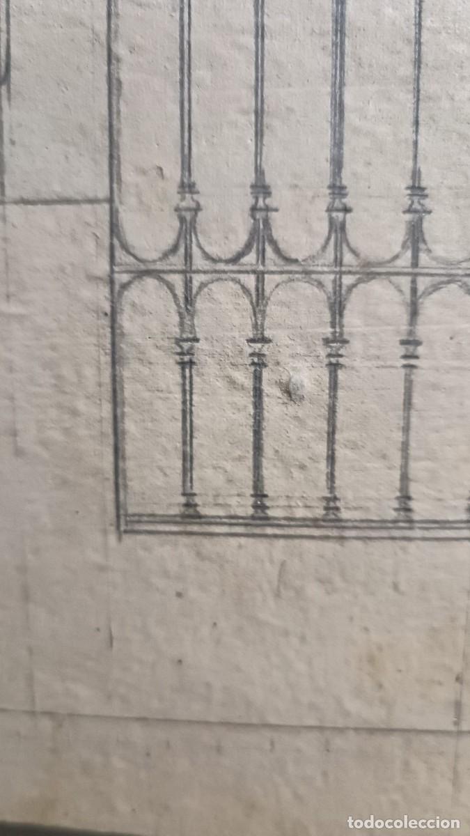 Antig&uuml;edades: Boceto Reja de Forja (Dibujado a Mano) - Foto 3