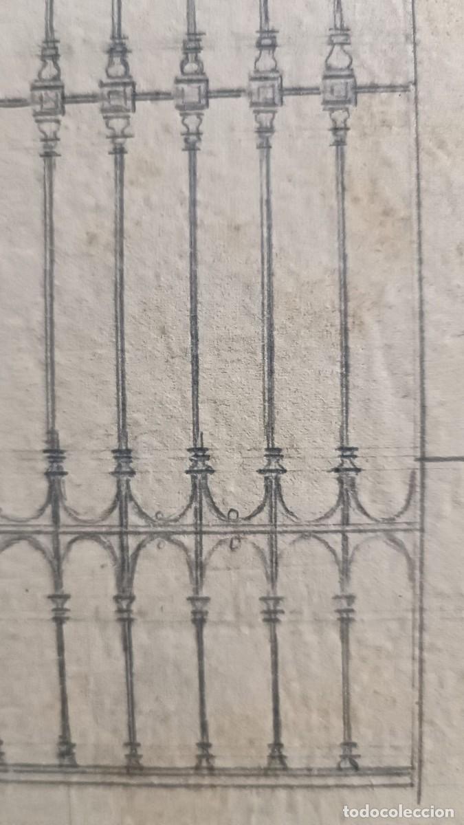 Antig&uuml;edades: Boceto Reja de Forja (Dibujado a Mano) - Foto 5