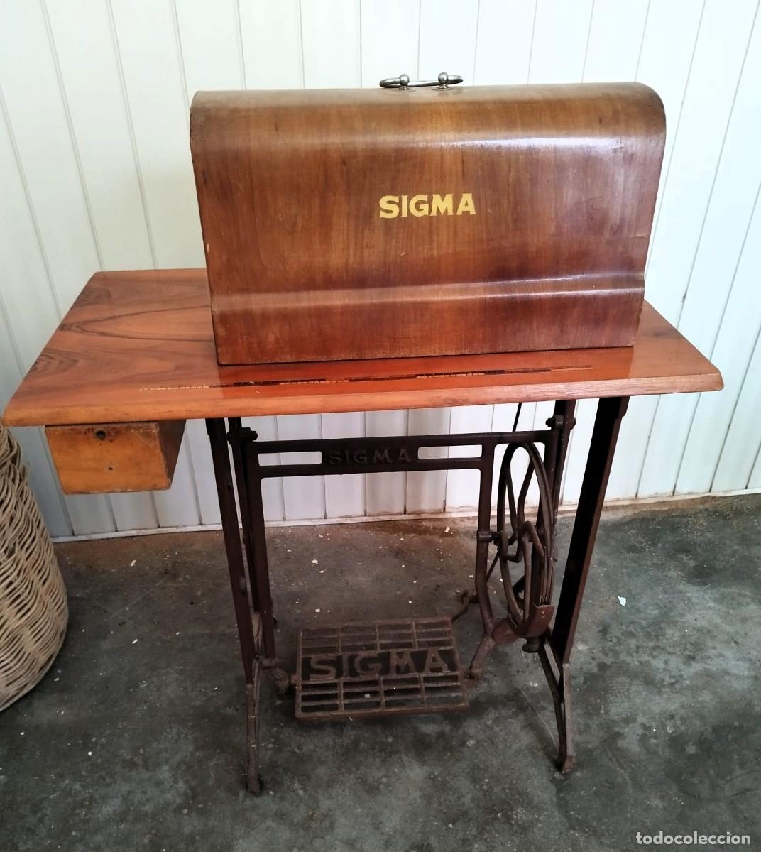 Antig&uuml;edades: MAQUINA DE COSER SIGMA CON MESA ORIGINAL. - Foto 1