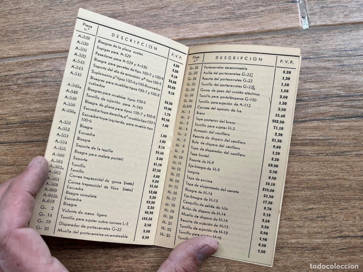 Antig&uuml;edades: TARIFA DE PRECIOS SIGMA - 1963 - MODELOS DOM&Eacute;STICOS - Foto 4