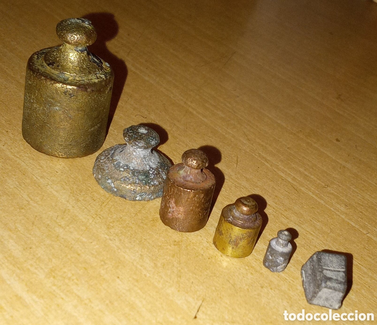 Antig&uuml;edades: LOTE DE PONDERALES ANTIGUOS - Foto 1