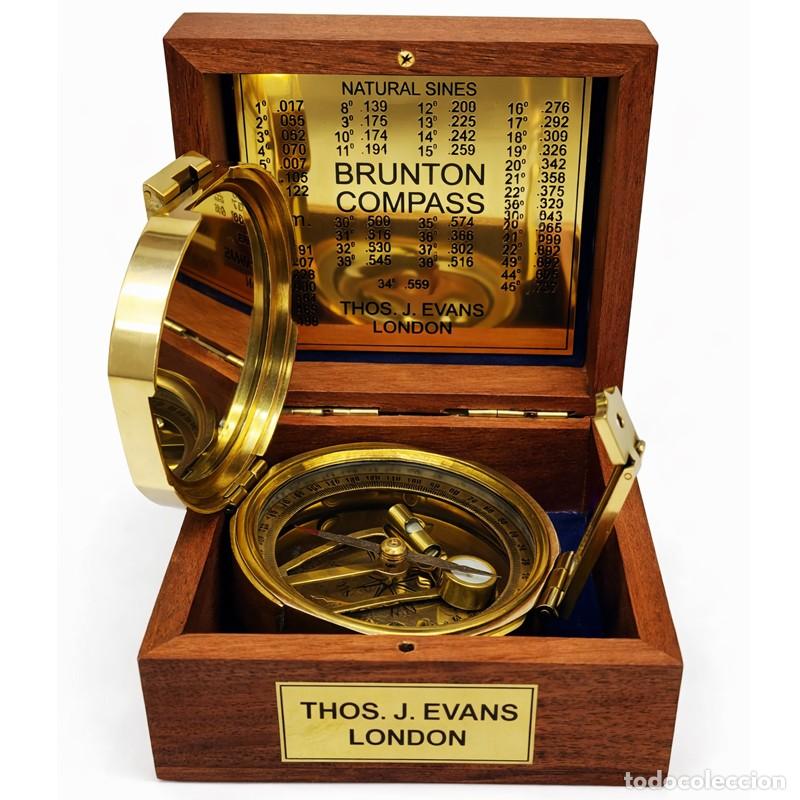 Antig&uuml;edades: Br&uacute;jula Brunton Thoms J. Evans London - Foto 1
