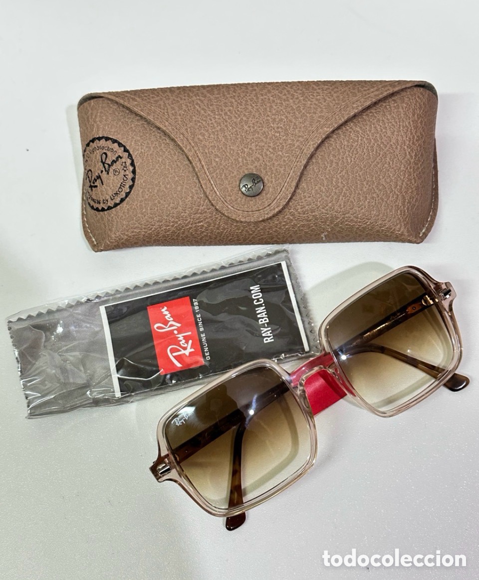 Antig&uuml;edades: Gafas De Sol RAY-BAN Cuadradas Estilo Vintage 53-20 Para Mujer Nuevas a estrenar