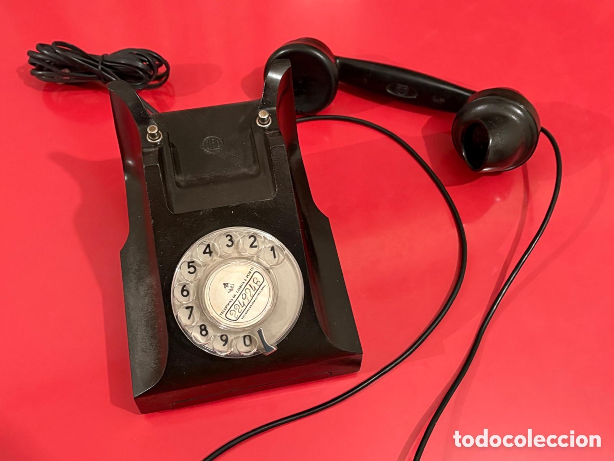Tel&eacute;fonos: Tel&eacute;fono antiguo de baquelita - Foto 3