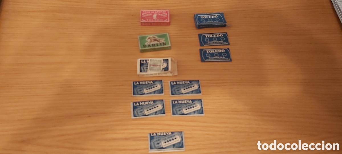 Antig&uuml;edades: B-CUCHILLAS DE AFEITAR DE 4 MARCAS CON CAJAS - Foto 1