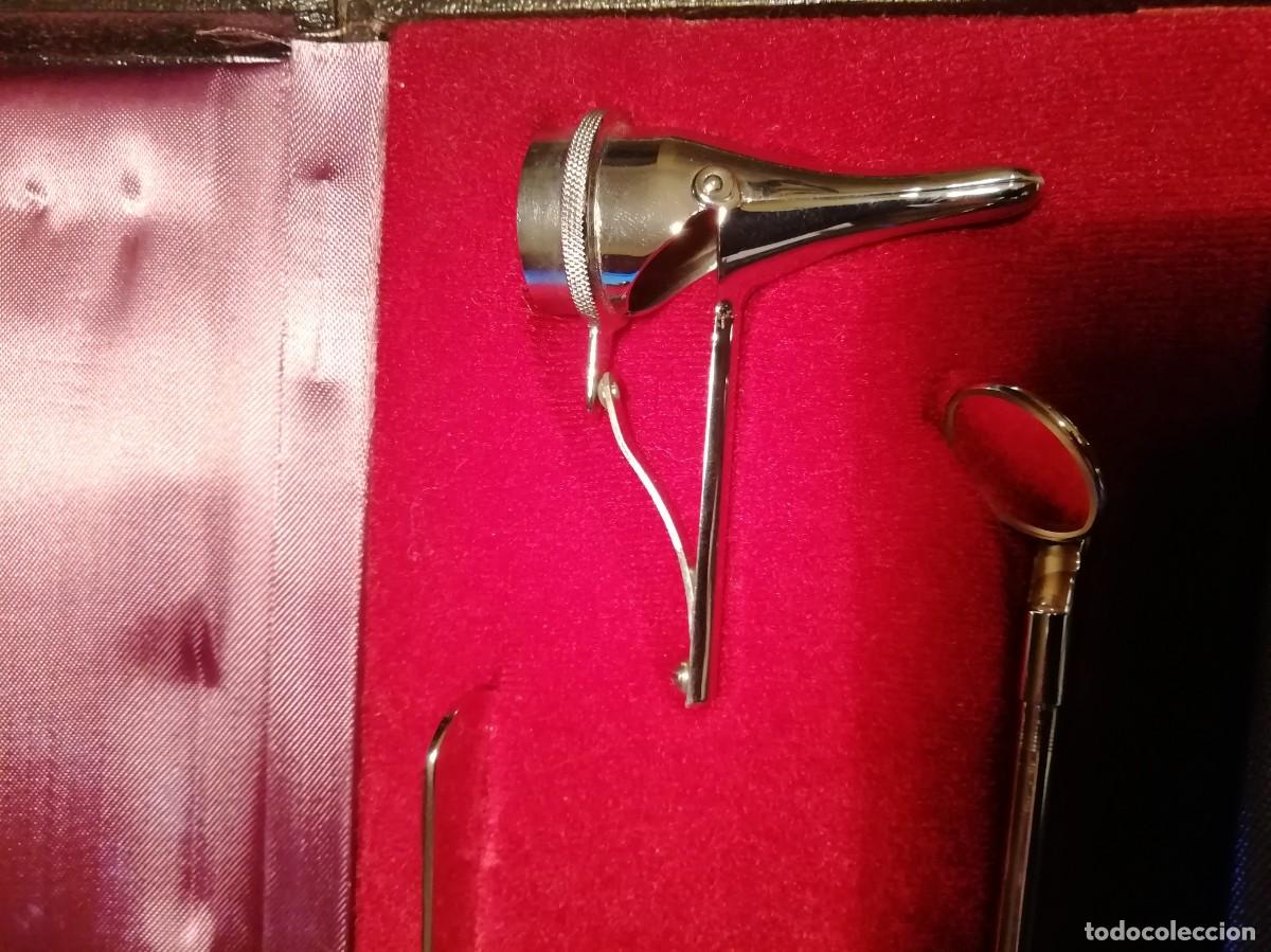 Antig&uuml;edades: EQUIPO DE OTORRINOLARINGOLO CON ESTUCHE - Foto 2