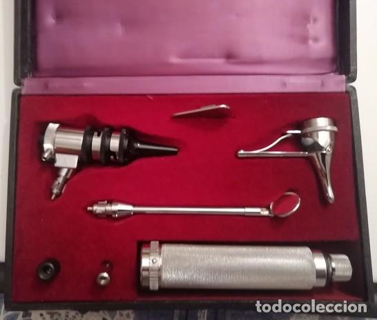 Antig&uuml;edades: EQUIPO DE OTORRINOLARINGOLO CON ESTUCHE - Foto 5
