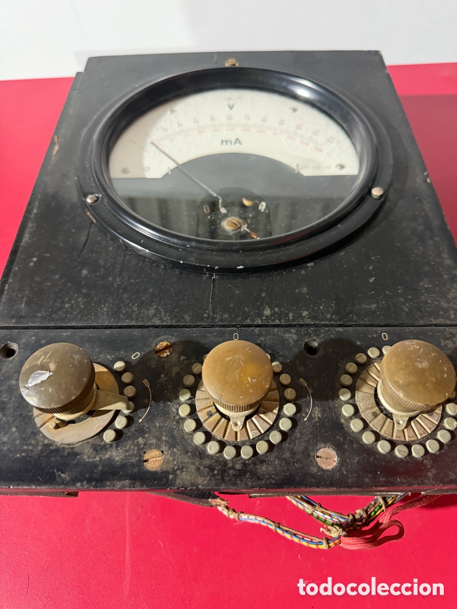 Antig&uuml;edades: Volt&iacute;metro/Miliamper&iacute;metro ELECTRO-TAUB - Foto 3