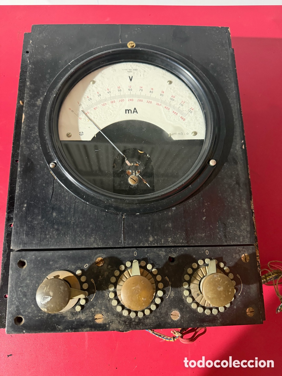 Antig&uuml;edades: Volt&iacute;metro/Miliamper&iacute;metro ELECTRO-TAUB - Foto 1